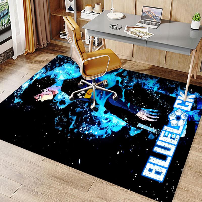 B-BLUE L-LOCK Printed Absorbent Washable Carpet,Non-Slip Bathroom Mats,Kitchen Rugs,Living Room Entrance,Camping Picnic Rugs