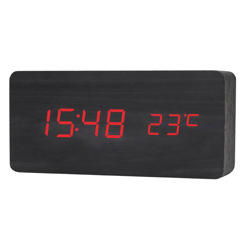Creative Sound-Activated Wooden Clock - Multifunctional Home & Student Gift