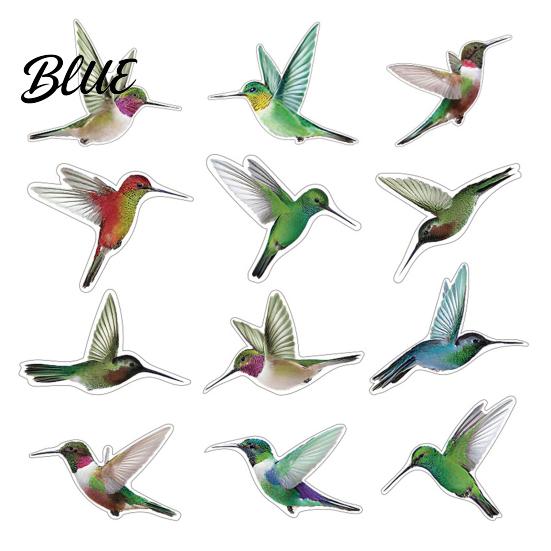 Peel And Stick Bird Sticker 12Pcs Window Clings Protection Decals Removable PVC Anti-Collision Stickers Reusable for Glass Doors Windows