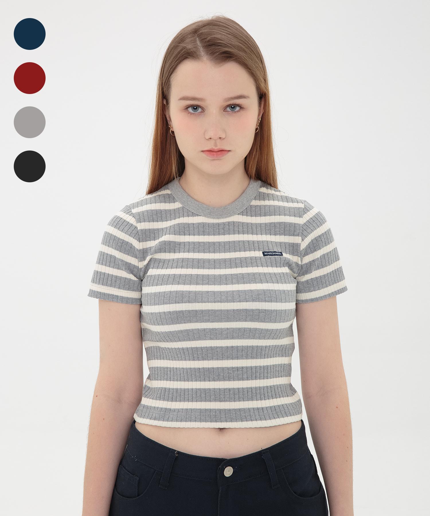 Mary James (W) Deppindo Crop T (4 Color) Burgundy