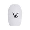 VARZAR Monogram Big Logo Overfit Buckle Cap White