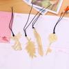 1 Pcs Cartoon Art Exquisite Series Metal Bookmarks Gold Plated Bookmark Key Feather Angel Stationery Office School Supplies