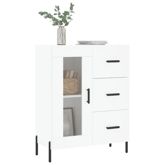 VidaXL Buffet blanc 69,5x34x90 cm bois d'ingénierie 828052