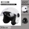 Certified Protective Helmet Safety Helmet Motorcycle Open Face Helmet Retro 3/4 Helmet Cruise Casco Casque Moto Men Women