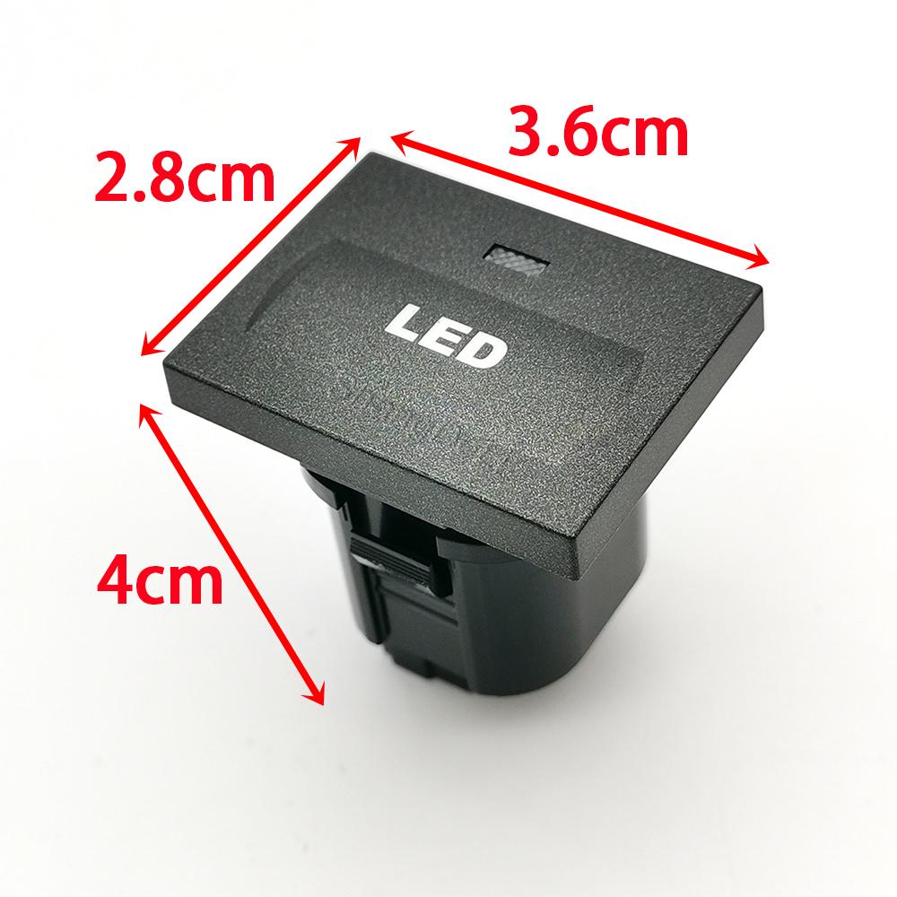 1PC Black Car LED Radar Front Rear Fog Light Power On Off Switch Button With Connect wire for Ford Focus 2 Mk2 2009 2010 2011