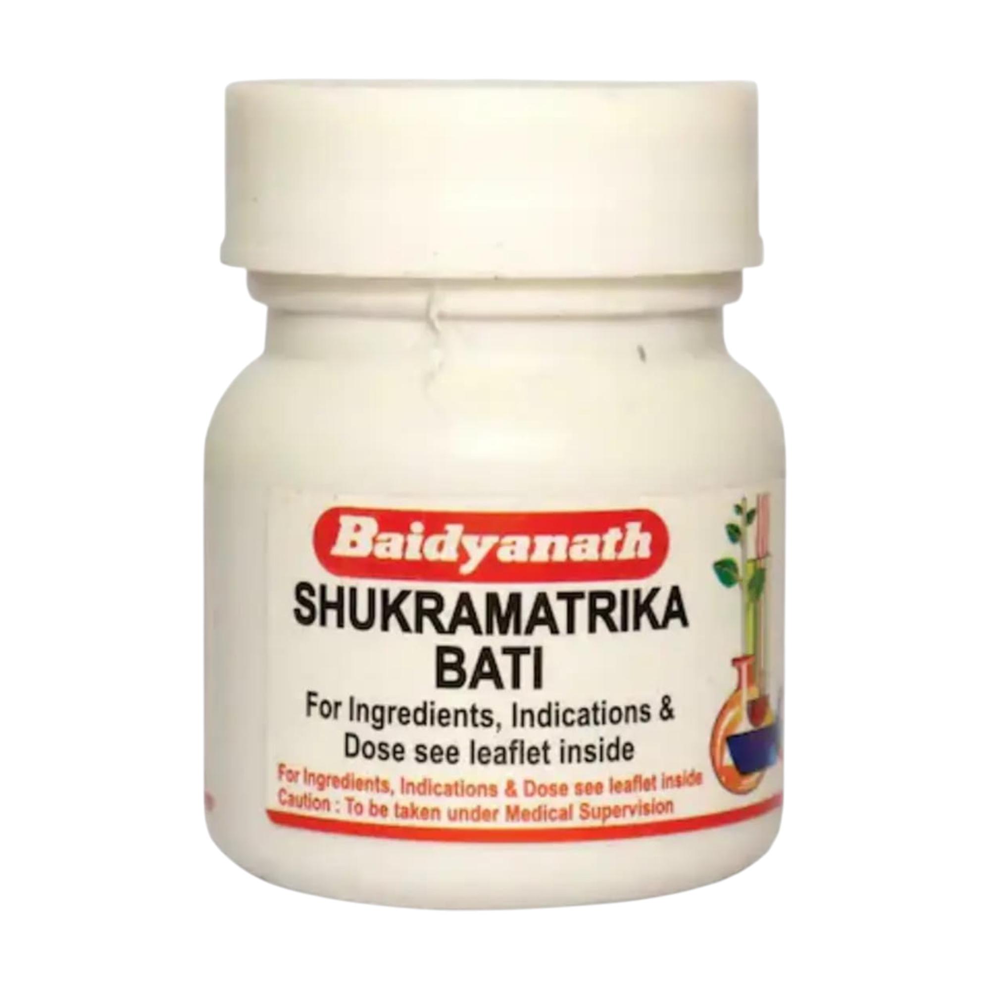 

Baidyanath Shukramatrika Bati Ayurvedic 40 Tablet Pack Of 1 Natural Herbal Supplement For Strength