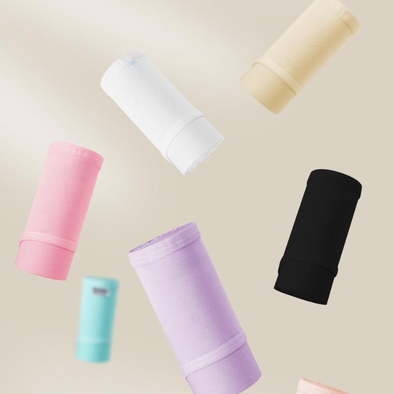 Cotton Crotch Panties for Women Low Waist Girls Cute Brief Solid Color Breathable Underwear