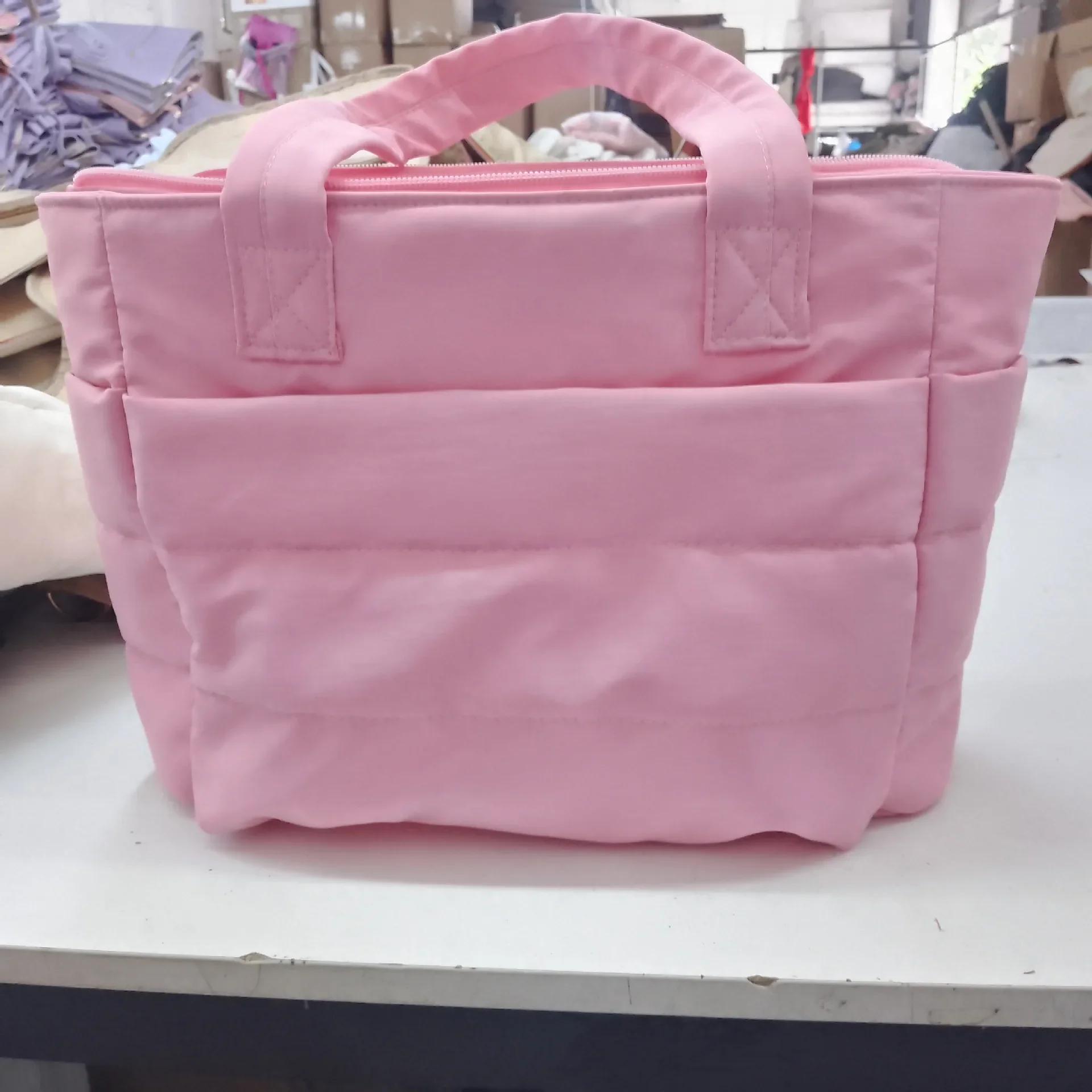 

Women s Tote Bag Leisur Fashion Commuting Shoulder Bag Simple Mommy Go Out Bag Large Capacity Travel Fitness Handbag рожевий