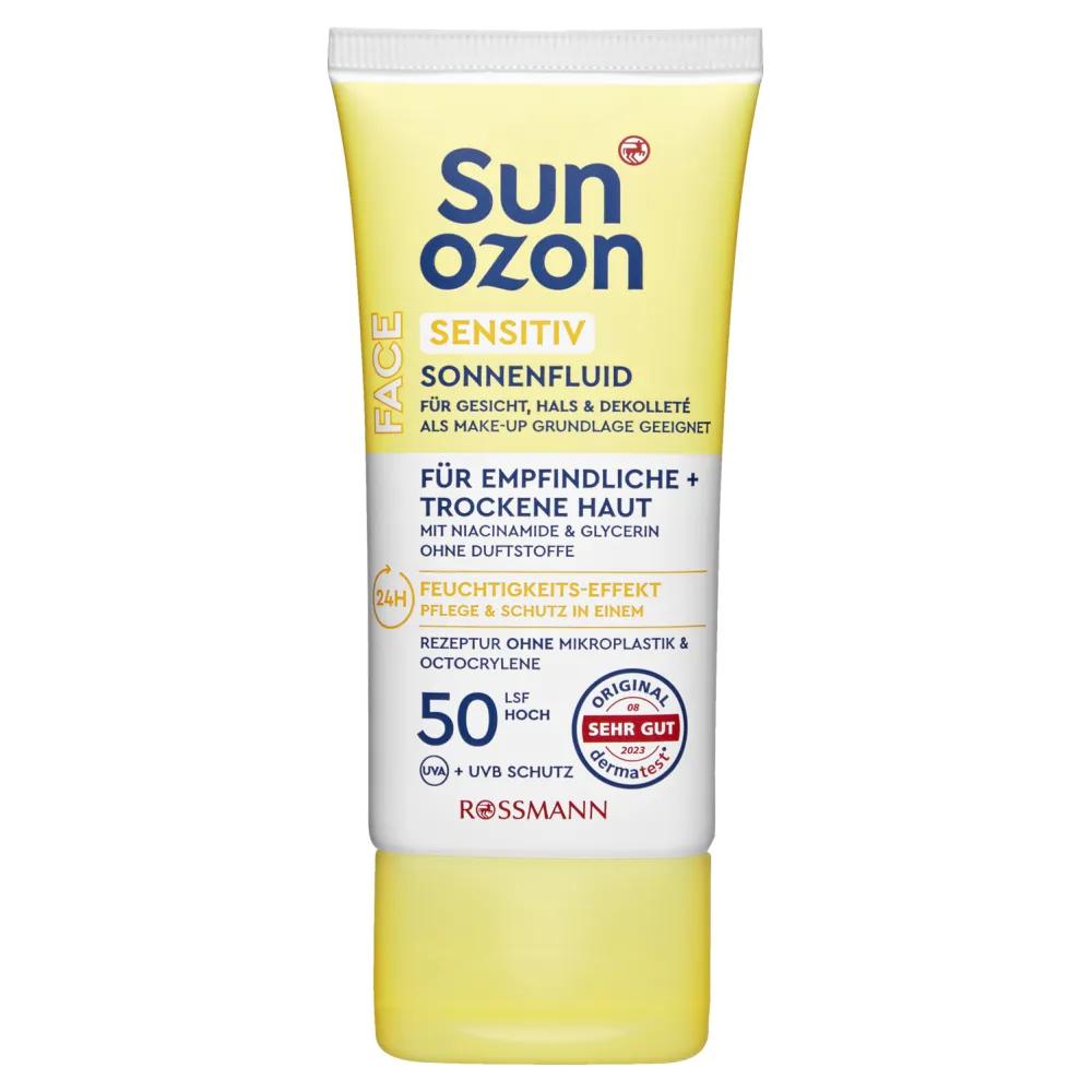 ROSSMANN sunozon Face Sun Fluid Sensitive SPF50, 50ml