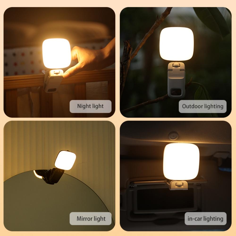 Portable Mobile Phone Fill Light Rechargeable 3Modes Adjustable LED Lamp Clip On For Phone Laptop For Vlog Live Streaming Selfie
