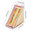 Dreieckiges Sandwich-Behälter Waschbar Wiederverwendbar Keilbox Kuchenhalter Käsekuchen-Behälter Auslaufsicher Transparent Lebensmittel-Keilbox