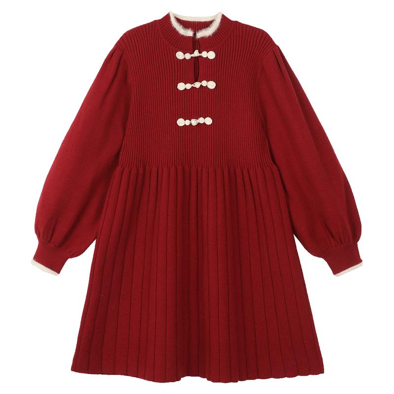 

LUSON Girls Festive Knit Dress 160