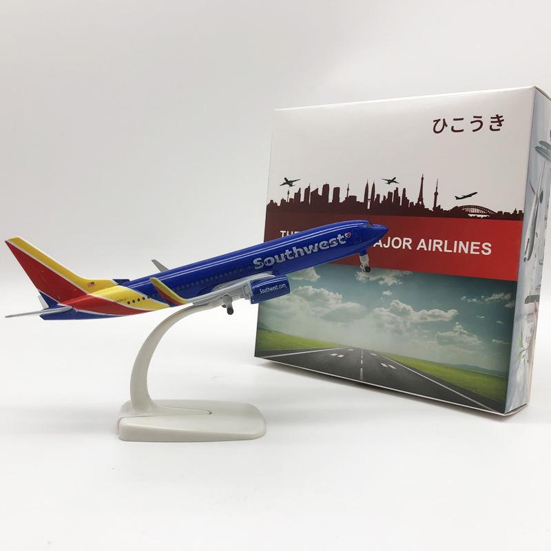1/300 Scale Model Plane American Southwest Airlines B737 Metal Model Airplane for Display Collections & Gifts