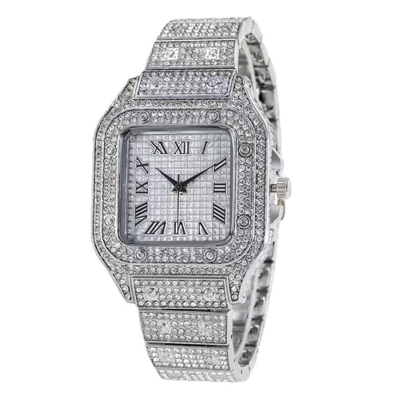 Roman Square Starry Steel Band Quartz Watch - Unisex, Trendy European & American Style