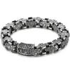 Vintage 10MM Width Men's Cross Bracelet Stainless Steel Punk Link Chain Gothic Streetwear Punk Jewelry Accessory for Males Gift