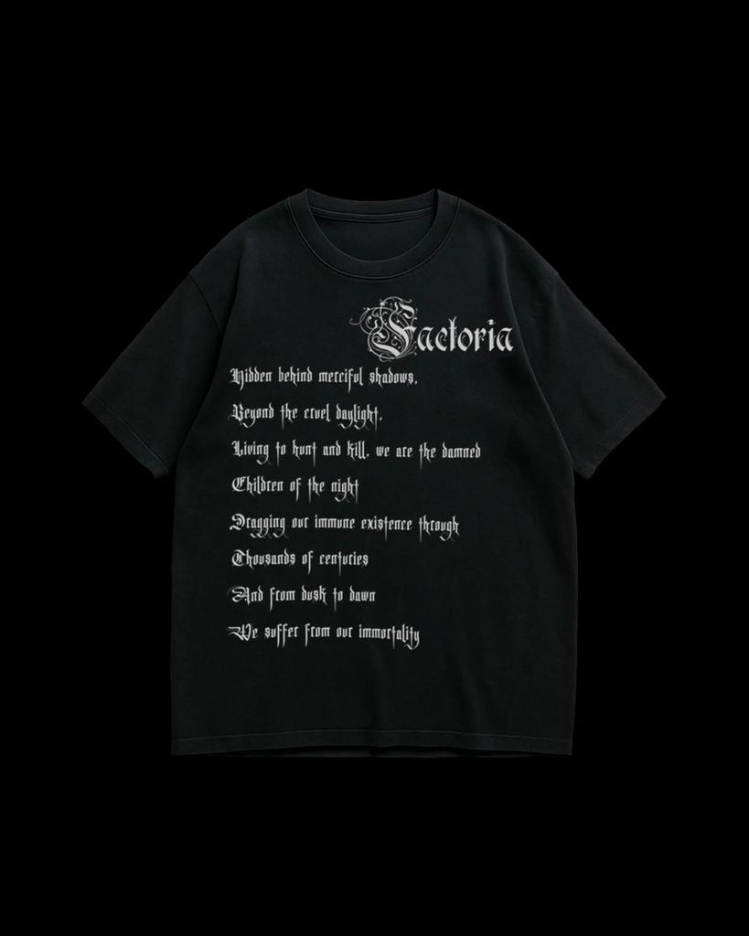 Gothic Men Black Pure Cotton Tshirt Religious and Subculture Dark Style Women Tshirt Philosophical Statement Personalized Top