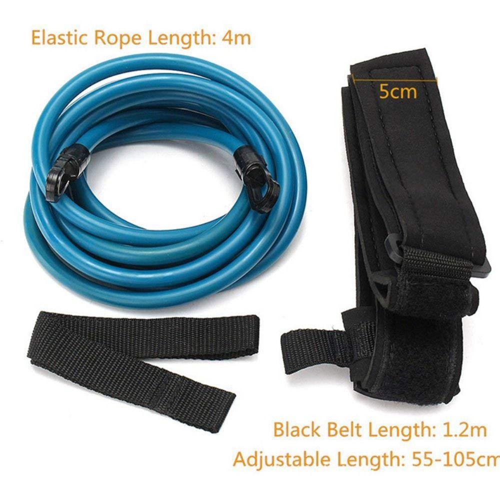 Latex Tubes Swimming Pool Exerciser Elastic Swim Training Resistance Belt