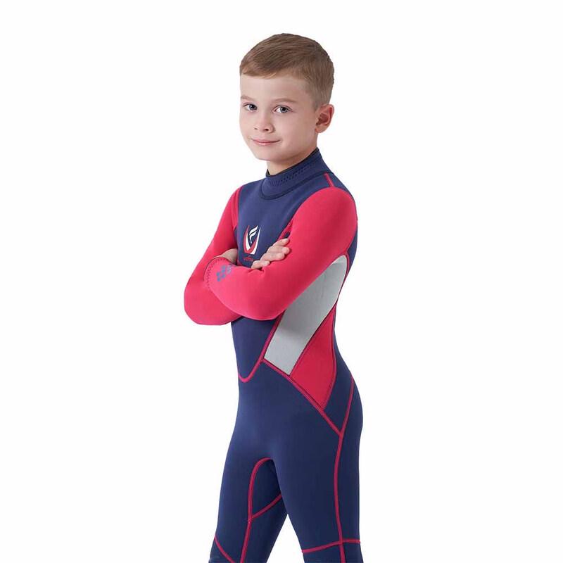 Yuanzu Barns 3 mm Helkroppsvåtdräkt med Långa Ärmar