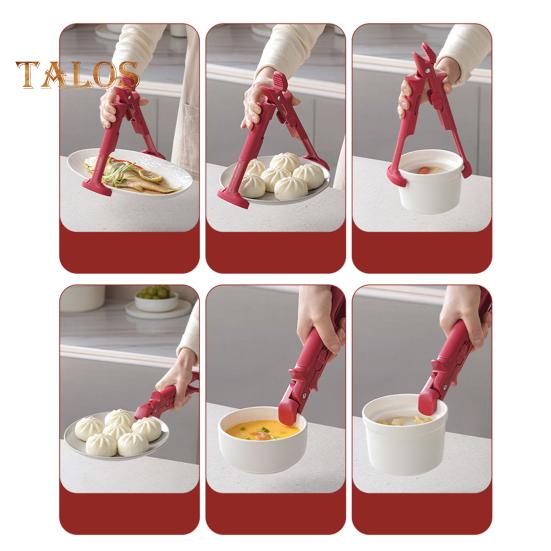 Anti-Scalding Clip 2-in-1 Hot Plate Gripper Bowl Holder Clip Non-Slip High Temperature Resistance Anti Scald Clamp Hot Plate Gripper Clips Tongs for