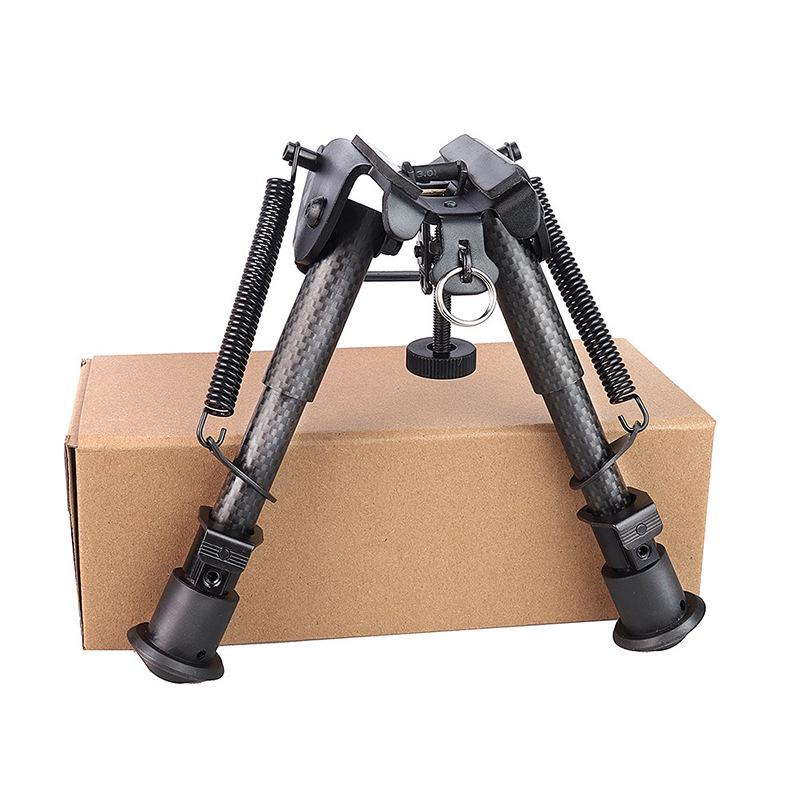 Carbon Fiber Tactical Telescopic Tripod Bipod, Foldable 6-9 Inch, Without Adapter