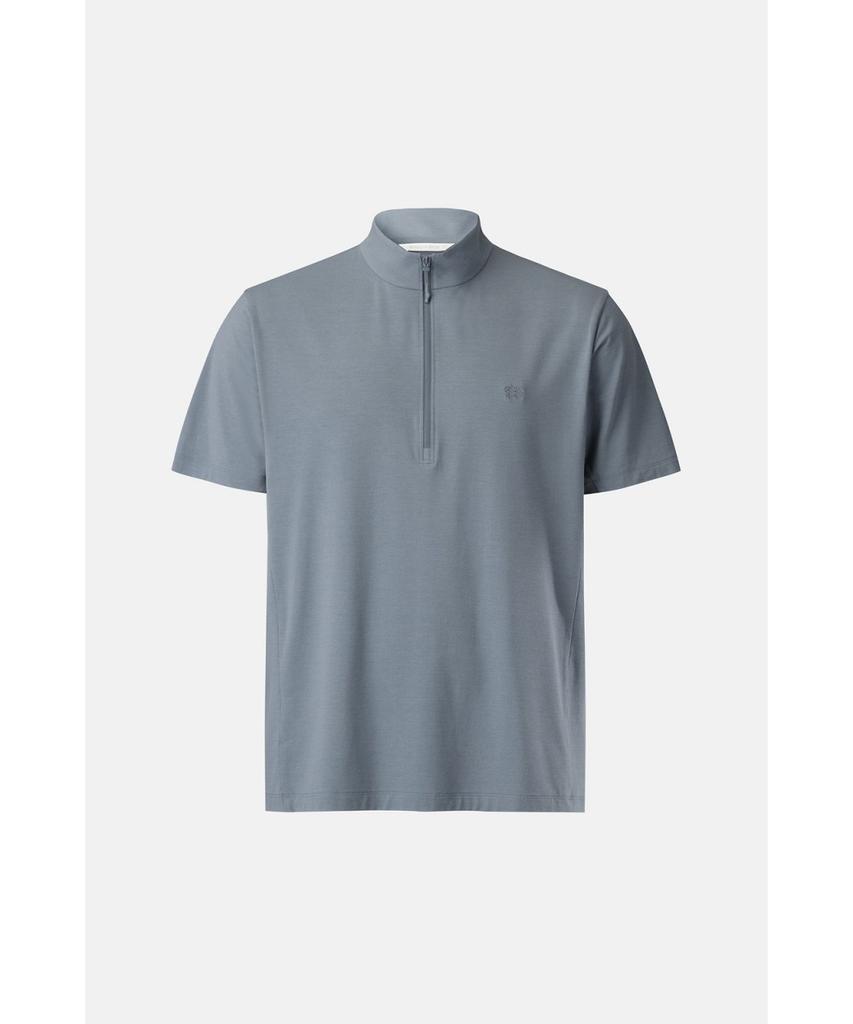 Koolongseupocheu Men'S Soft Feel Zip-Up Short Sleeve T-Shirt Jwtcm26271Bgy