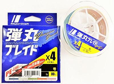 Major Craft PE Line Bullet Braid Multicolor Multicolor 4-strand DB4-300/1MC 300M/1.0