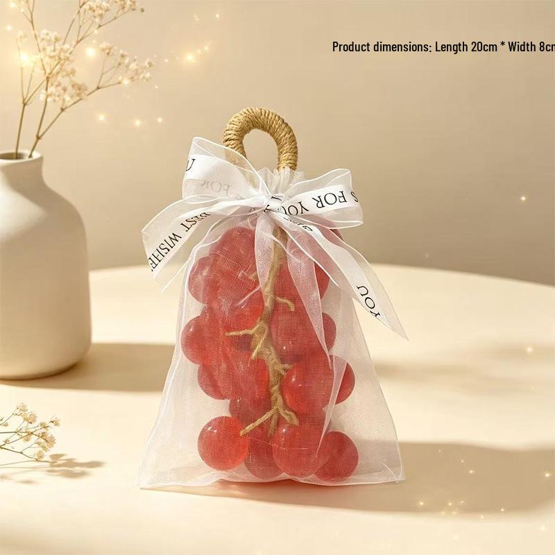 Handmade Crystal Grape Cluster Soap Gift Set - Transparent Simulation Grape Soap