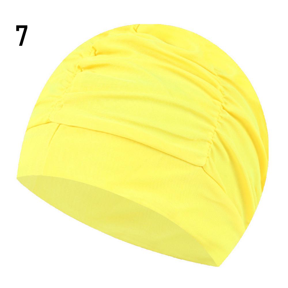 Shower Cap Elastic Nylon Turban Flowers Printed Swimming Cap Pool Bathing Hat Long Hair Protect Waterproof Hats for Men Women