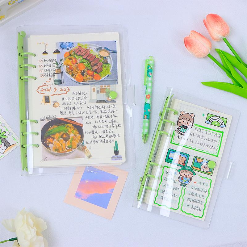 2026 Calendar A5 A6 6-hole Hand Account Loose-leaf Calendar Partition PP Frosted Transparent Protective Pad