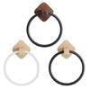 Badkamer Handdoekhouder Hout Handdoekringhouder Hanger Wandmontage Rond Handdoek