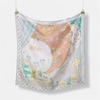 53cm Dot Animals Square Scarf Woman New Design Silk Scarf Women Bandana Luxury Headband Hijab Foulard Neckerchief