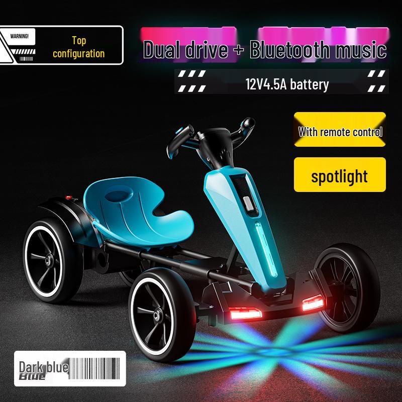Foldable Children's Electric Go-Kart - Remote Control Car for Boys & Girls