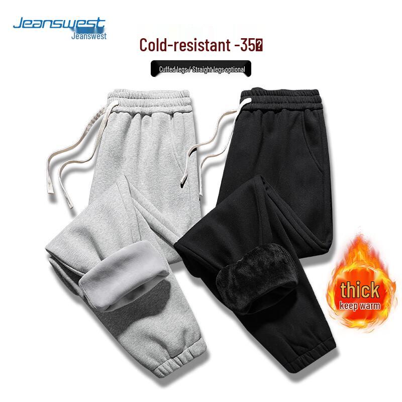 Jeanswest Men s Winter Fleece-Lined Casual Pants 4XL