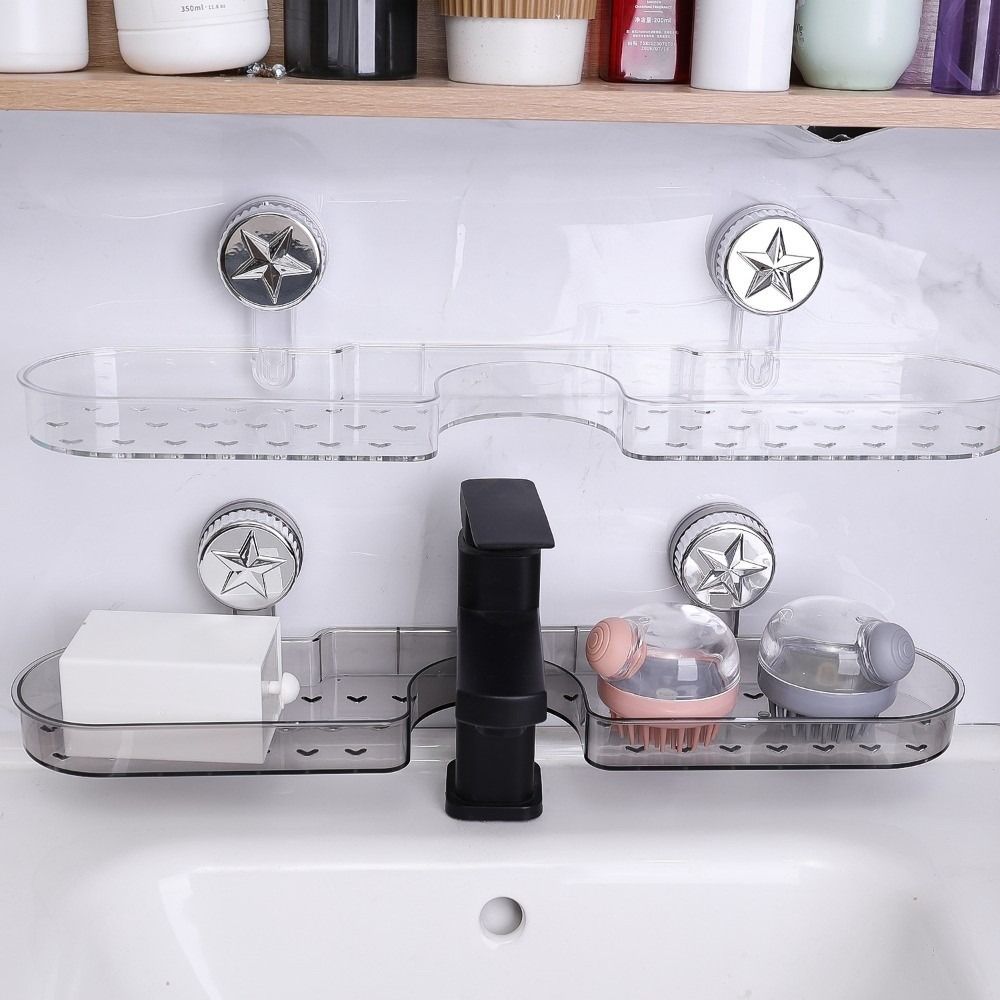 Wall Mounted Faucet Storage Rack Removable Bathroom Drainage Rack  Kitchen Supplies