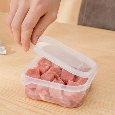 1Pcs Food Preservation Boxes Refrigerator Frozen Meat Vegetable Fresh-Keeping Box Transparent Kitchen Sealed Storage Box