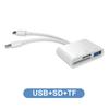 FONKEN Multifunction Card Reader Type C/Lightning To SD/TF/USB Memory Card Adapter For PC Laptop Phone U Disk