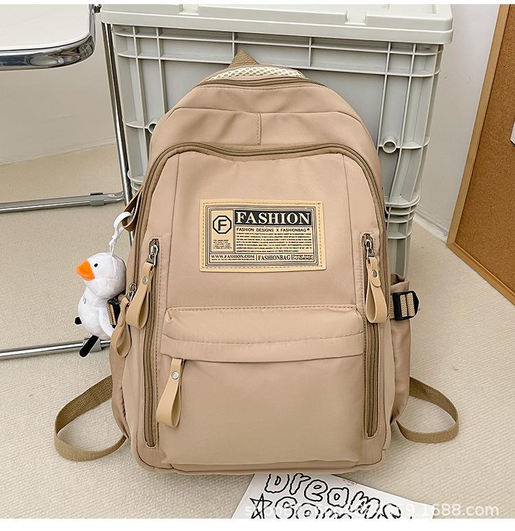 Schoolbag new Korean version large-capacity student schoolbag ins junior high school student campus backpack travel computer backpack