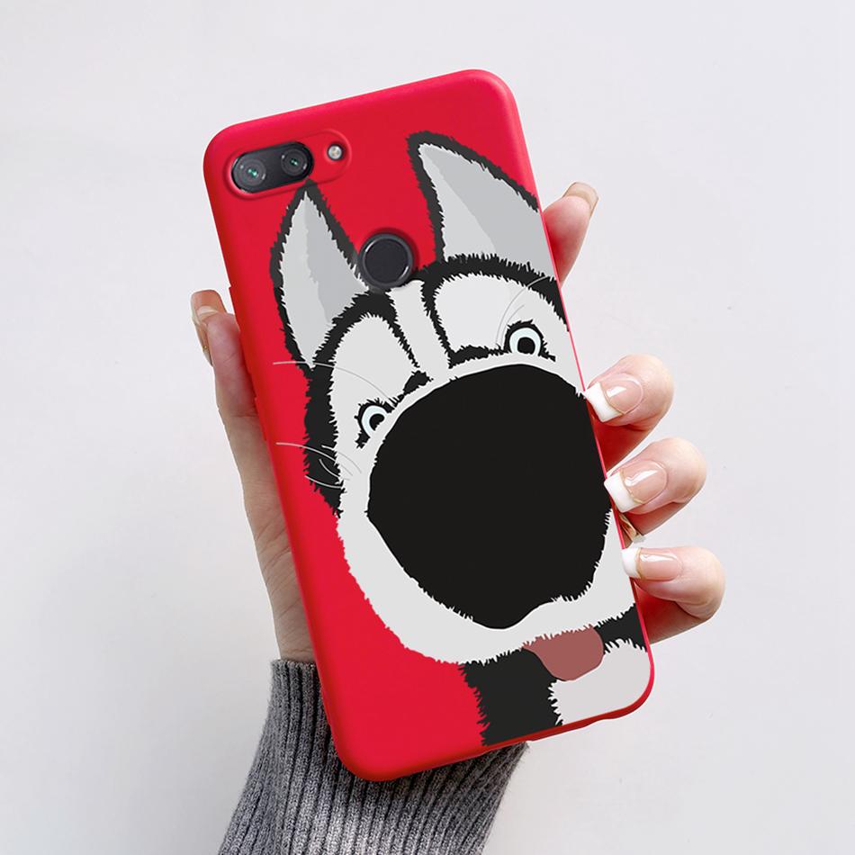Para Xiaomi Mi 8 Lite Funda Moda Flor de Astronauta Silicona Suave Funda de Teléfono Para Xiaomi Mi 8 / Mi8 Lite Cubierta TPU Protectora Capa