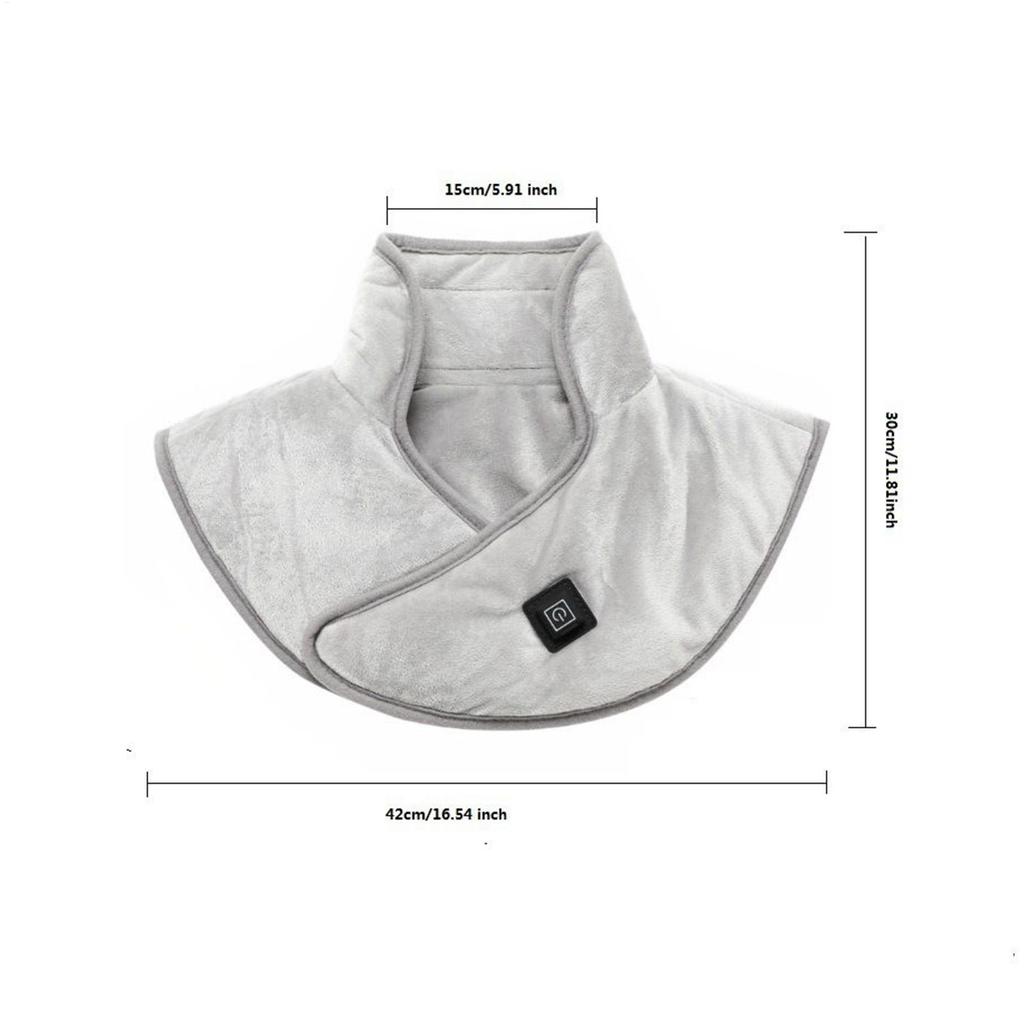 Coussin chauffant électrique pour épaules et cou 3 vitesses Compresse chaude Châle chauffant cervical pour épaules, cou, dos Relax Support