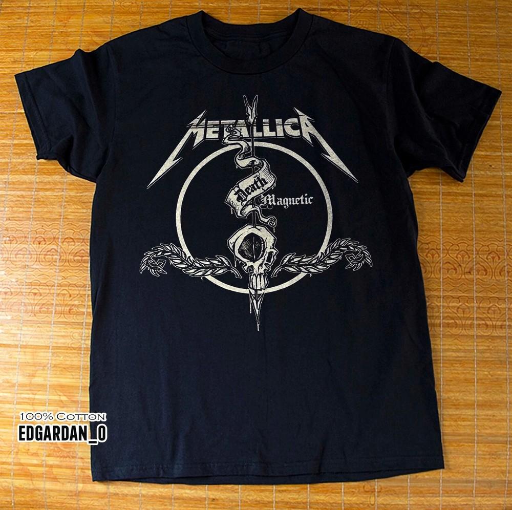 New! Metallica Death Magnetic Logo Band Black Unisex T-shirt Size S-4XL Unisex T-Shirt S