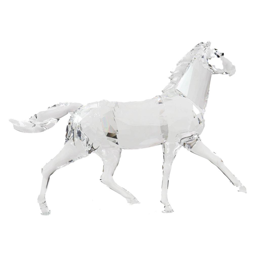 Excellent SWAROVSKI Goods Stallion Horse Zodiac Figurine Interior Clear Crystal Women Used