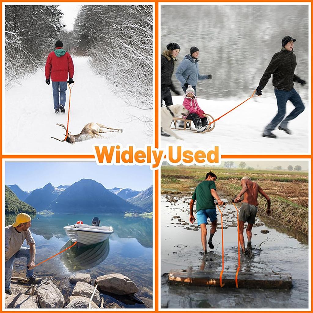 1,5m Lano na tahání jelena Oranžové lano na tahání jelena Tahání a vyprošťovač jelena Příslušenství pro lov jelenů
