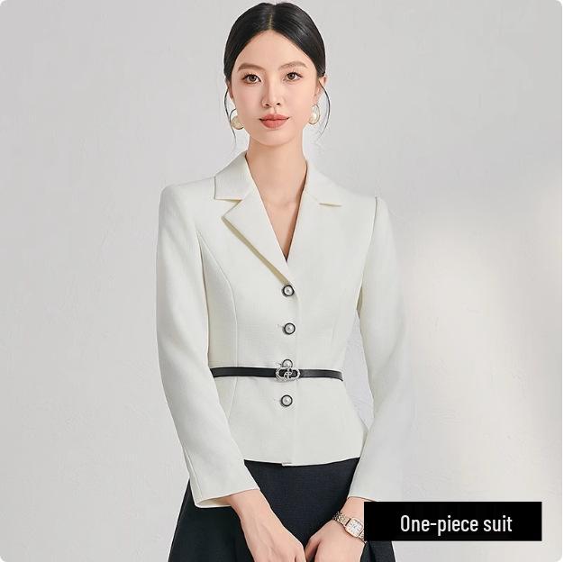 Autumn-Winter Fashion Retro Slim Fit Women's Skirt Suit - Professional Formal Workwear