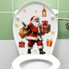 Pine Cone Santa Claus Christmas Wall Sticker Self Adhesive Removable Living Room Bedroom Holiday Decor