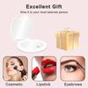 1X/10X Magnification LED Pocket Compact Cosmetic Mirror Rechargeable Slim Travel Makeup Mirror with Lights Portable Double Sided