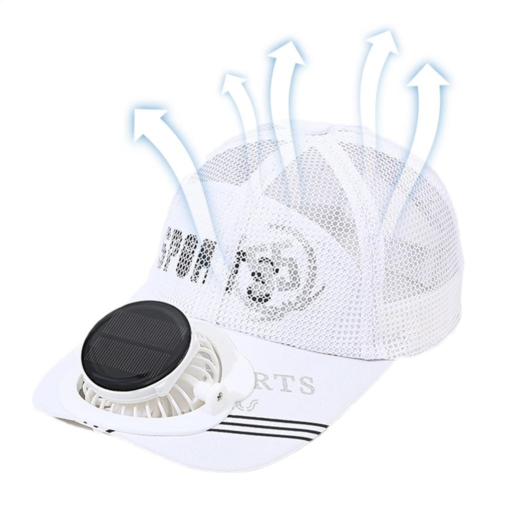 Summer Men Women Sport Outdoor Sun Protection Baseball Hat Caps with Solar Sun Power echarge Cooling Fan Casual Sun Visor Caps