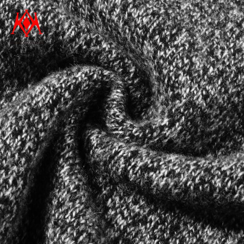 Men's Premium Wool Crewneck Button-Detail Sweater