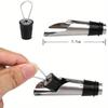 New 1PCs Stainless Steel Pourer Decanter Wine Aerator Pour Spout Bottle Stopper Wine Aerator Pourer Pouring Tool Home Supplies