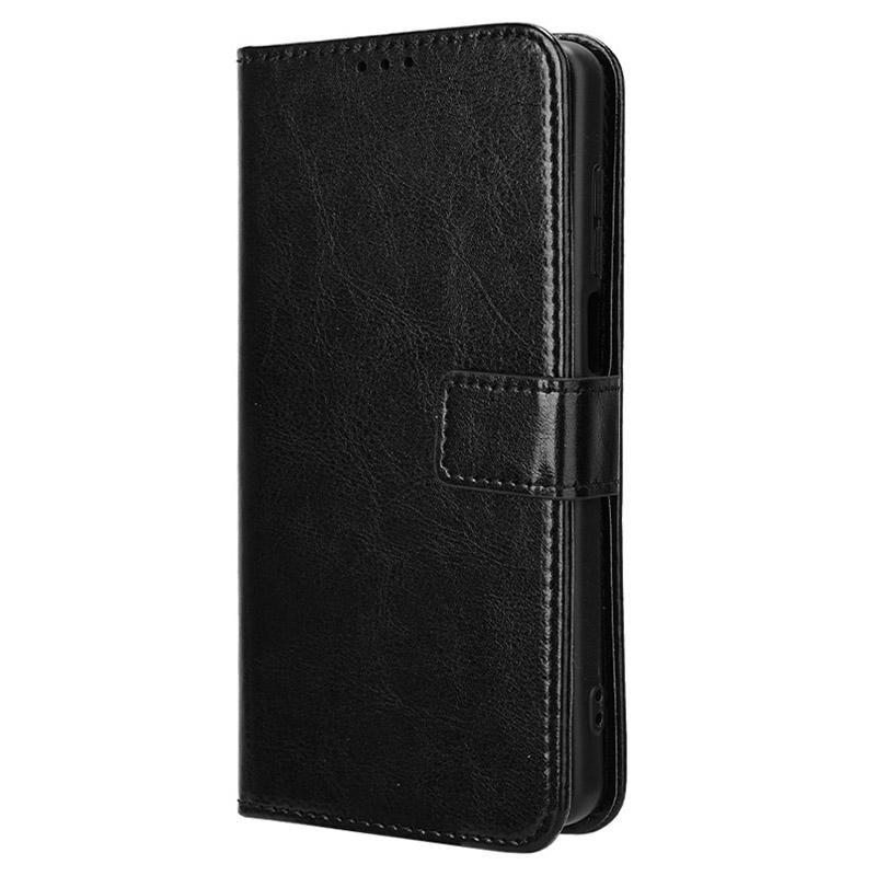 For TCL 501 Wallet Stand Case Crazy Horse Texture Leather Phone Cover