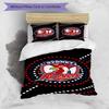 3pcs Football Team (23) Design Cover Set - HD Printed Bedding with 1 Cover and 2 Pillowcases - Perfect for Home and Dorm Decor